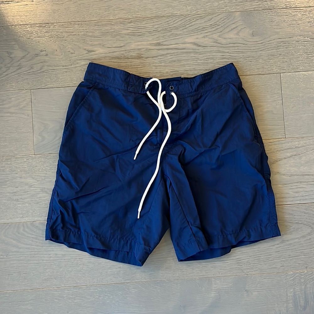 Uniqlo blue swim trunks size medium fits 30-33 inch waist